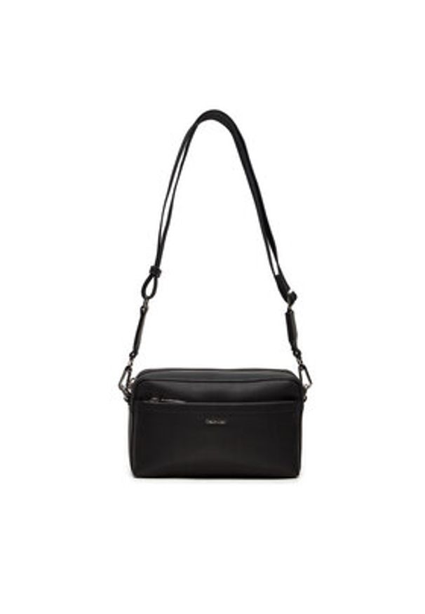Calvin Klein Torebka C Must Convertible K60K612901 Czarny. Kolor: czarny. Materiał: skórzane