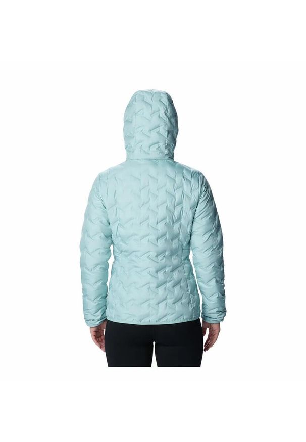 columbia - Kurtka Turystyczna Puchowa Damska Columbia Delta Ridge Down Hooded Jacket. Kolor: niebieski. Materiał: puch