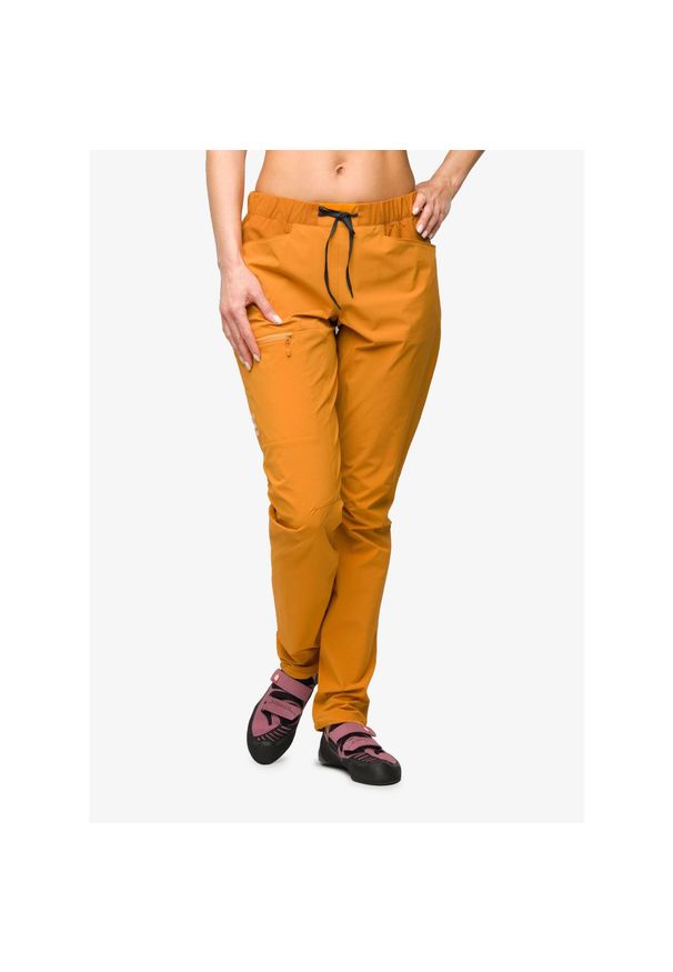 Haglöfs - Spodnie do wspinaczki damskie Haglofs ROC Lite Slim Pant. Kolor: żółty. Sport: wspinaczka