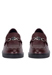 Nine West Mokasyny WFA3043-1A Bordowy. Kolor: czerwony. Materiał: skóra