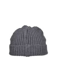 BUILD YOUR BRAND - Fisherman Recycled Yarn Beanie. Kolor: szary