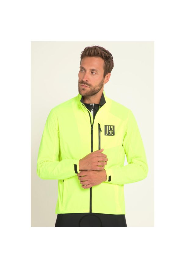 JAY-PI - Męska Kurtka z funkcją. Kolekcja: plus size. Kolor: wielokolorowy, żółty, zielony. Materiał: poliester, materiał. Sport: turystyka piesza