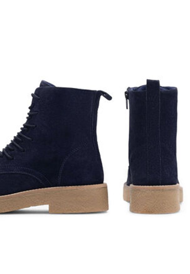 Sergio Bardi Trzewiki KAP-C1045-01SB Granatowy. Kolor: niebieski. Materiał: zamsz, skóra