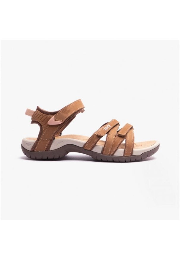 Sandały damskie Teva Tirra Leather. Kolor: brązowy. Sezon: lato. Sport: turystyka piesza