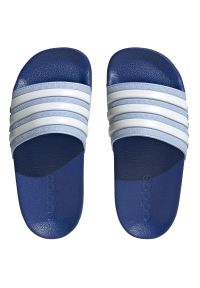 Adidas - Klapki adidas Adilette Shower K Jr IG4875 niebieskie. Okazja: na plażę. Kolor: niebieski. Materiał: syntetyk, guma