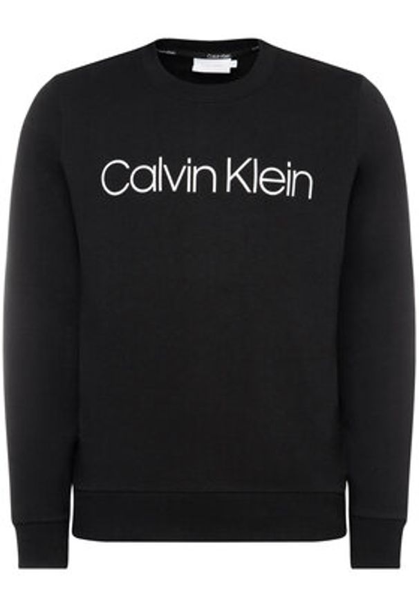 Calvin Klein Bluza K10K104059 Czarny Regular Fit. Kolor: czarny. Materiał: bawełna