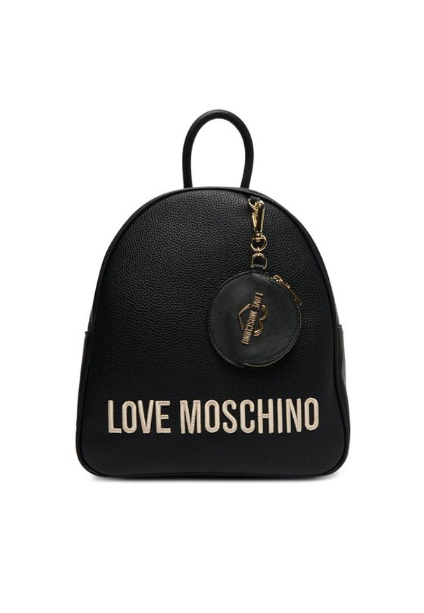 Love Moschino - LOVE MOSCHINO Plecak JC4108PP1NLT1000 Czarny. Kolor: czarny. Materiał: skóra