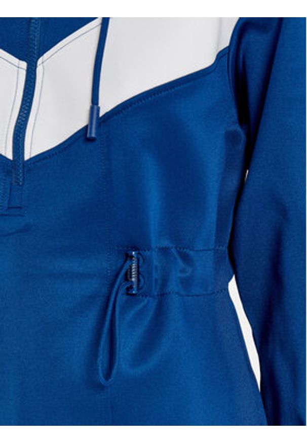Lacoste Sukienka dzianinowa EF4946 Niebieski Relaxed Fit. Kolor: niebieski. Materiał: syntetyk