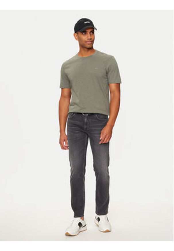 BOSS - Boss T-Shirt Tegood 50508243 Szary Regular Fit. Kolor: szary. Materiał: bawełna