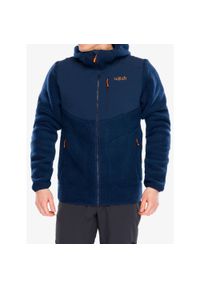 Kurtka polarowa męska Rab Outpost Hoody. Kolor: niebieski. Materiał: polar. Sport: turystyka piesza #1