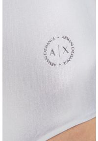 Armani Exchange strój kąpielowy 943005.2R613 kolor srebrny miękka miseczka. Kolor: srebrny. Materiał: materiał #2