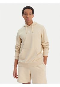 Reebok Bluza Babb RK25550CCM Beżowy Regular Fit. Kolor: beżowy. Materiał: bawełna #1