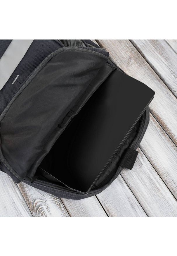 PAOLO PERUZZI - Paolo Peruzzi Plecak męski do pracy do szkoły szary na laptopa T-120-GRE. Kolor: szary