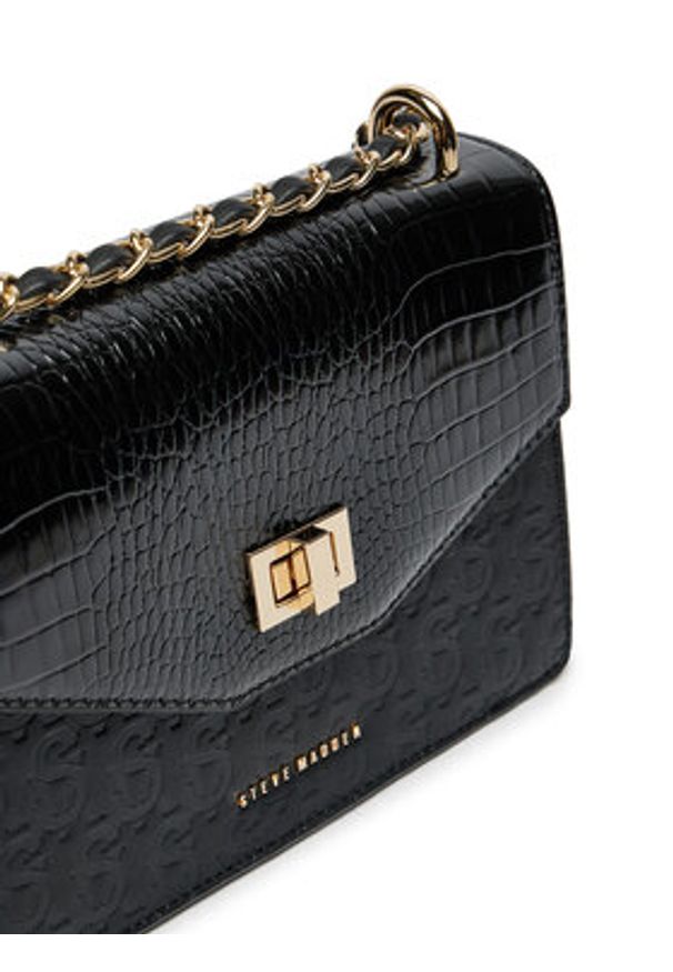Steve Madden Torebka Bkoen SM13001351 Czarny. Kolor: czarny. Materiał: skórzane