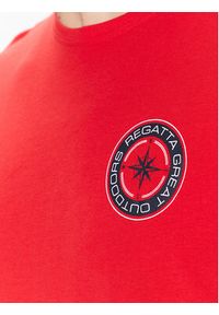 Regatta T-Shirt Cline VII RMT263 Czerwony Regular Fit. Kolor: czerwony. Materiał: bawełna #3