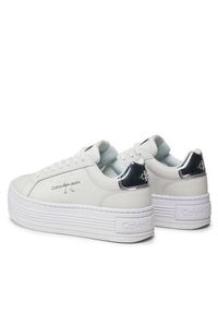 Calvin Klein Jeans Sneakersy YW0YW01457 Biały. Kolor: biały. Materiał: skóra #3