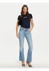 Guess Jeans T-Shirt W4YI03 J1314 Granatowy Regular Fit. Kolor: niebieski. Materiał: bawełna #4