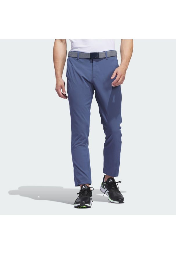 Adidas - Spodnie Ultimate365 Chino. Kolor: niebieski. Materiał: materiał. Sport: golf
