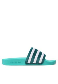 Adidas - adidas Klapki adilette W GX3371 Zielony. Kolor: zielony. Materiał: materiał