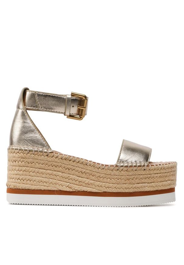 Espadryle See By Chloé. Kolor: złoty