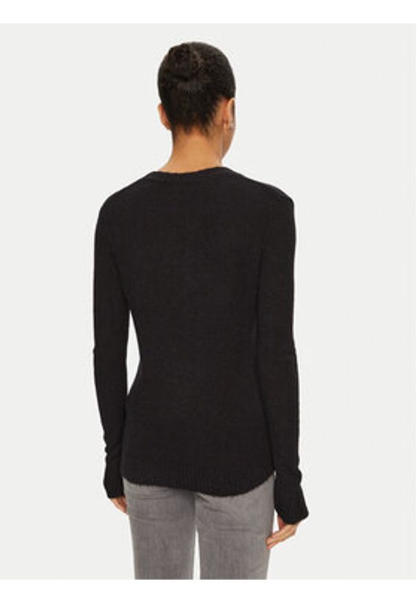 Liu Jo Sweter WF4431 MA49P Czarny Regular Fit. Kolor: czarny. Materiał: syntetyk