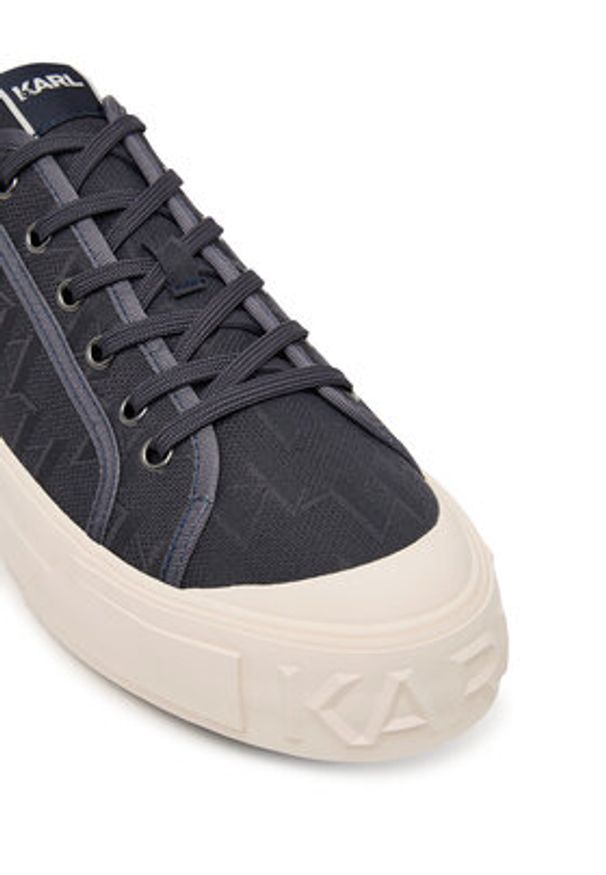 Karl Lagerfeld - KARL LAGERFELD Trampki Kampus Max V KL50526 Granatowy. Kolor: niebieski. Materiał: materiał