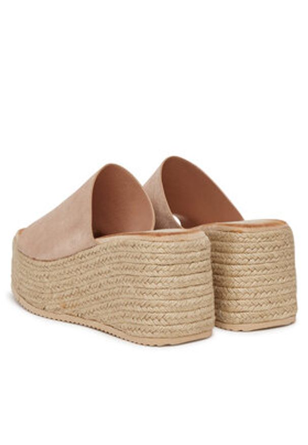 DeeZee Klapki LE601-113 Beżowy. Kolor: beżowy. Materiał: materiał