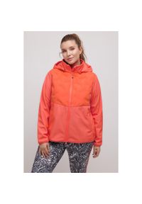 ULLA POPKEN - Damskie Kurtka Softshell pikowane wstawki dwukierunkowy suwak. Kolekcja: plus size. Kolor: pomarańczowy. Materiał: poliester, materiał, elastan #1