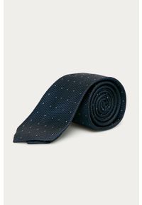 Calvin Klein - Krawat. Kolor: niebieski. Materiał: tkanina, jedwab #1