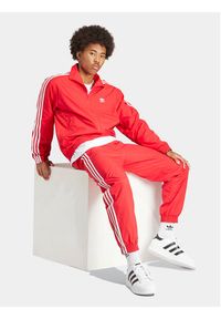 Adidas - adidas Spodnie dresowe Adicolor Woven Firebird IT2498 Czerwony Regular Fit. Kolor: czerwony. Materiał: syntetyk #4