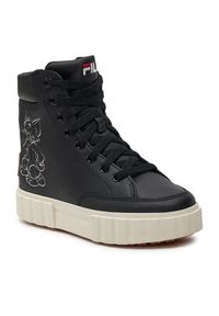 Fila Sneakersy Wb Sandblast High Kids FFK0087.80010 Czarny. Kolor: czarny. Materiał: skóra #5