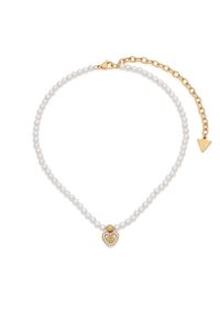 Guess Naszyjnik JUBN06 090JW Biały. Materiał: ze stali nierdzewnej, ze stali. Kolor: biały #1