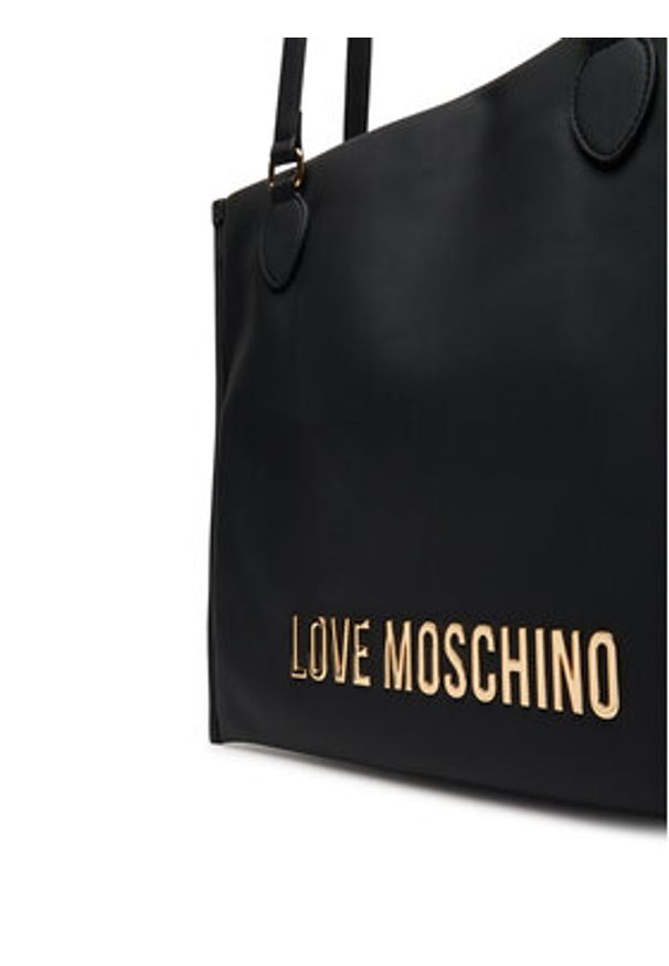 Love Moschino - LOVE MOSCHINO Torebka JC4020PP1NKD0000 Czarny. Kolor: czarny. Materiał: skórzane