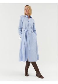 Polo Ralph Lauren Sukienka koszulowa 211910817001 Błękitny Regular Fit. Typ kołnierza: polo. Kolor: niebieski. Materiał: bawełna. Typ sukienki: koszulowe #5