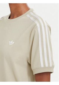 Adidas - adidas T-Shirt Pleated 3S LG4315 Beżowy Regular Fit. Kolor: beżowy. Materiał: bawełna #2