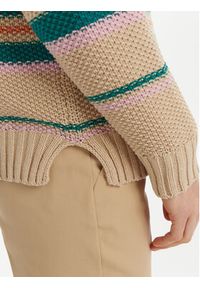 Weekend Max Mara Sweter Angus 2515361211 Beżowy Regular Fit. Kolor: beżowy. Materiał: bawełna, syntetyk