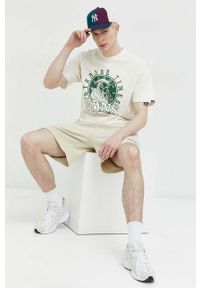Superdry szorty bawełniane kolor zielony. Kolor: zielony. Materiał: bawełna. Wzór: nadruk #5