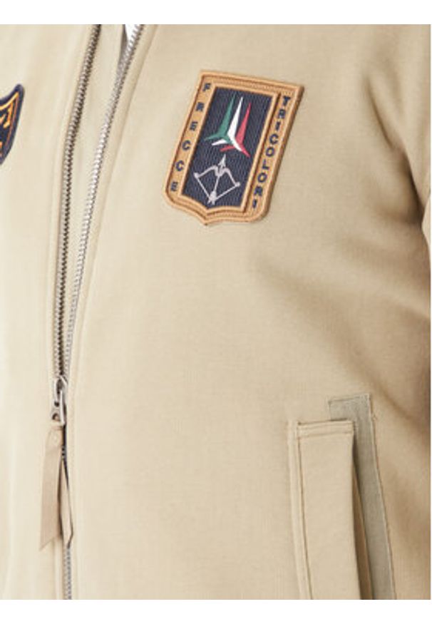 Aeronautica Militare Bluza 252FE2071UF00669 Khaki Regular Fit. Kolor: brązowy. Materiał: bawełna