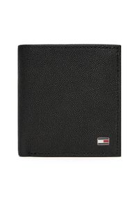 TOMMY HILFIGER - Tommy Hilfiger Duży Portfel Męski Th Flag Trifold AM0AM13521 Czarny. Kolor: czarny. Materiał: skóra