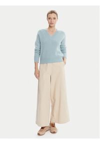 Weekend Max Mara Sweter Visista 2525366122 Błękitny Regular Fit. Kolor: niebieski. Materiał: wełna #4