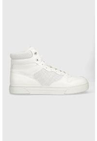 Michael Kors sneakersy skórzane Barett kolor biały 42F3BRFE5L. Nosek buta: okrągły. Kolor: biały. Materiał: skóra. Szerokość cholewki: normalna #1