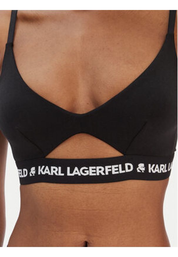 Karl Lagerfeld - KARL LAGERFELD Biustonosz braletka A1W47006 Czarny. Kolor: czarny. Materiał: lyocell
