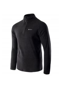 Bluza polarowa dla mężczyzn Hi-tec Dilaso. Kolor: czarny. Materiał: polar. Sport: turystyka piesza