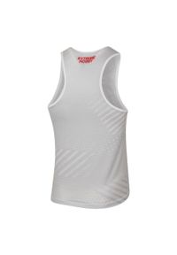 Koszulka sportowa bez rękawów męska Tank top EXTREME HOBBY POLSKA PRIME. Kolor: biały. Materiał: poliester, elastan. Długość rękawa: bez rękawów. Styl: sportowy