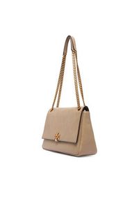 Tory Burch Torebka Charlie Quilted Shoulder Bag 185828 Kremowy. Kolor: kremowy. Materiał: skórzane #4