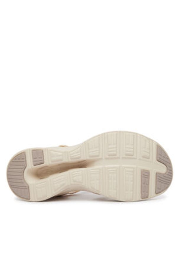 skechers - Skechers Sandały Go Walk Glide-Step 2.0 Sandal 141269/NAT Beżowy. Kolor: beżowy. Materiał: materiał
