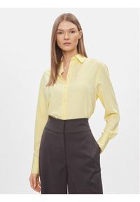 Calvin Klein Koszula K20K206777 Żółty Relaxed Fit. Kolor: żółty. Materiał: syntetyk