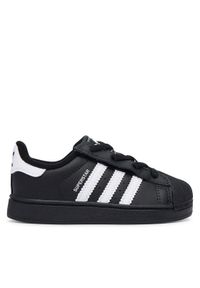 Adidas - adidas Sneakersy Superstar II Elastic Lace JH9985 Czarny. Kolor: czarny. Materiał: skóra. Model: Adidas Superstar #1