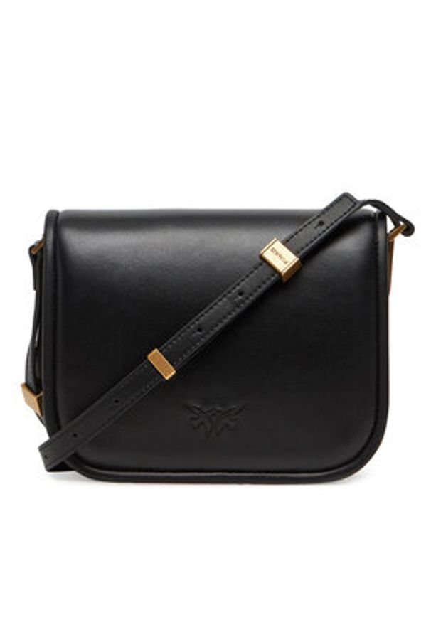 Pinko - PINKO Torebka Love Box Bag Fl Mini 104297 A26L Czarny. Kolor: czarny. Materiał: skórzane