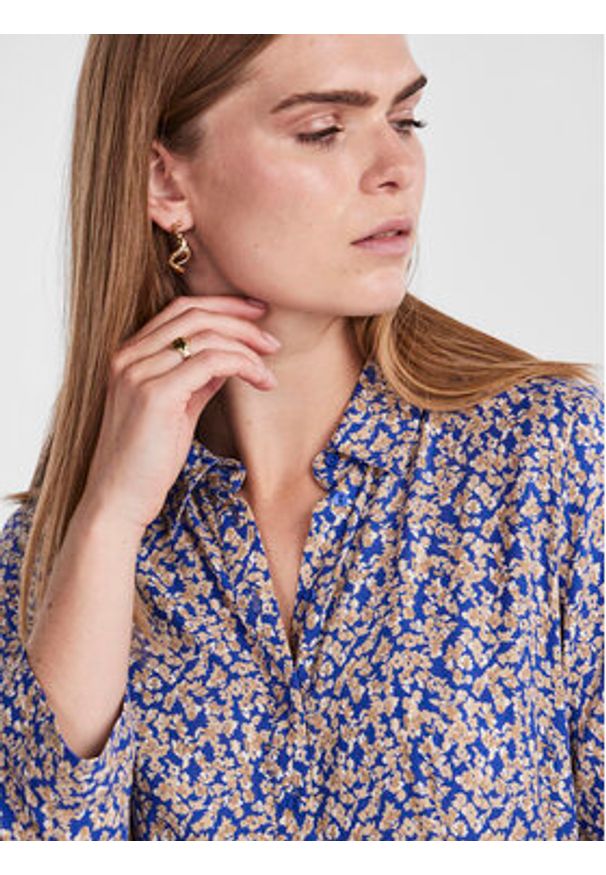 YAS Sukienka koszulowa Savanna 26022663 Kolorowy Loose Fit. Materiał: wiskoza. Wzór: kolorowy. Typ sukienki: koszulowe